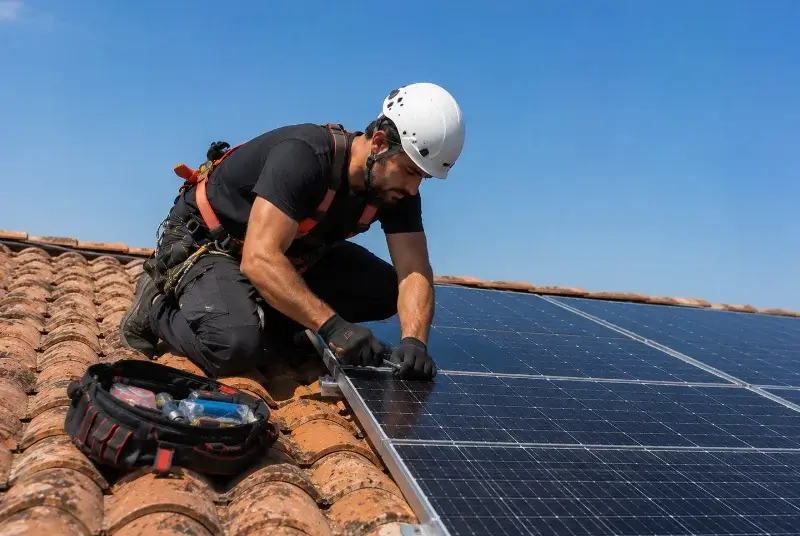 Maintenance et monitoring de panneaux solaires à Cirières